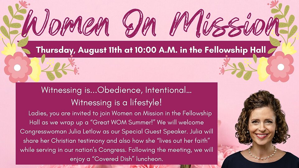 evangelical women meeting poster